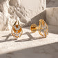 18Kt Yellow Gold Diamond Teardrop Stud Earrings For Women