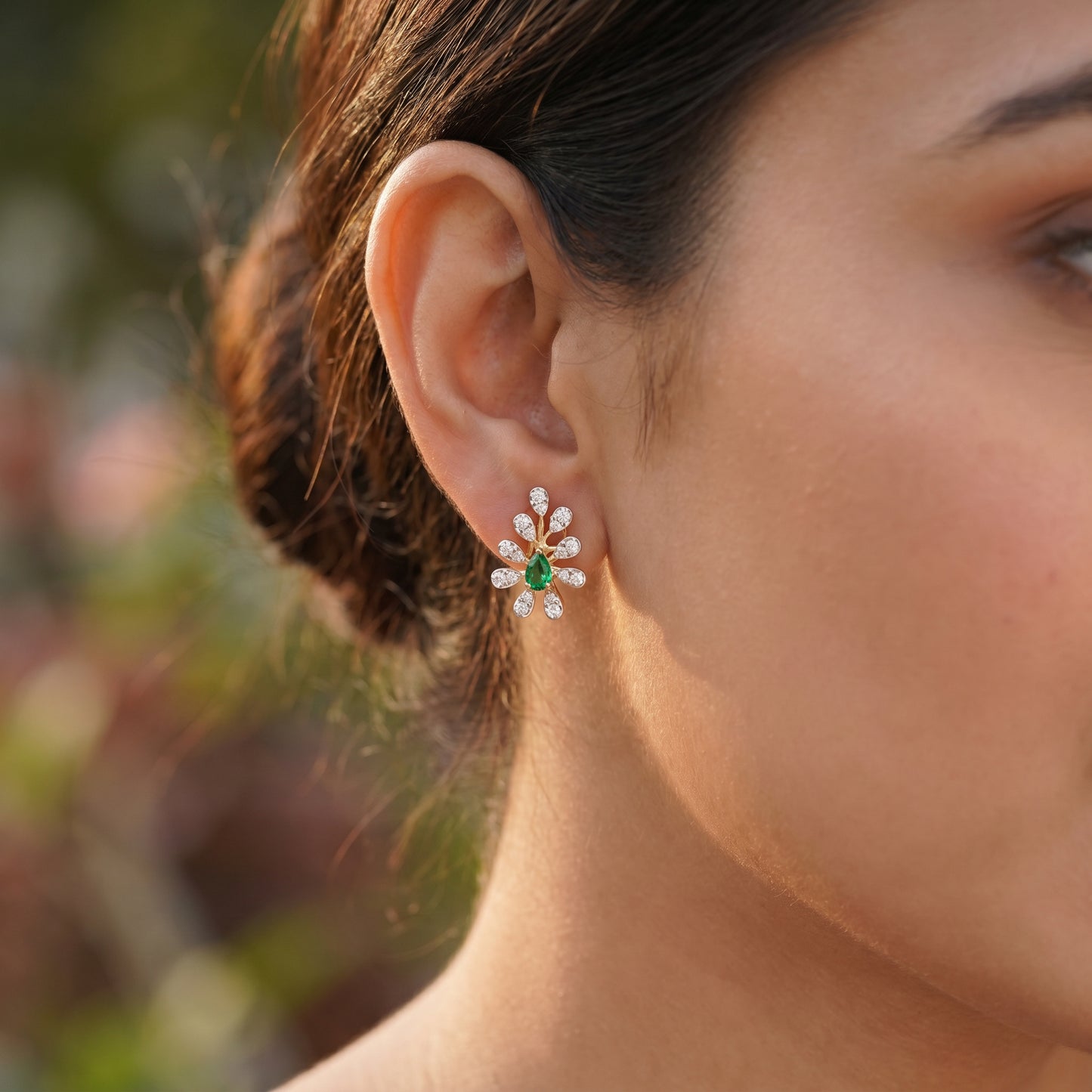 18Kt Diamond Stud and Party Wear Earrings For Women