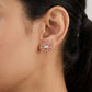 18KT Yellow Gold Diamond Sunburst Stud Earrings