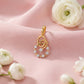 18KT Gold Diamond Circle Pendant for Women