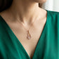 18KT Gold Diamond Circle Pendant for Women