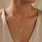 18KT Gold Diamond Initial "V" Pendant For Women