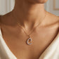 18KT Gold Diamond Initial "E" Pendant For Women