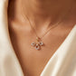 18KT Yellow Gold Diamond Butterfly Pendant Women