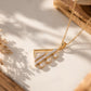 18Kt Yellow Gold Triangle Diamond Pendant for Women