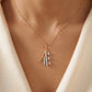 18Kt Yellow Gold Triangle Diamond Pendant for Women