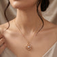 18Kt Open Blossom Diamond Pendant for Women