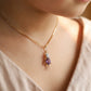 18KT Gold Diamond Little Boy Colorstone Kids Pendant