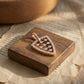 18KT Rose Gold Shield Diamond Pendant for Women