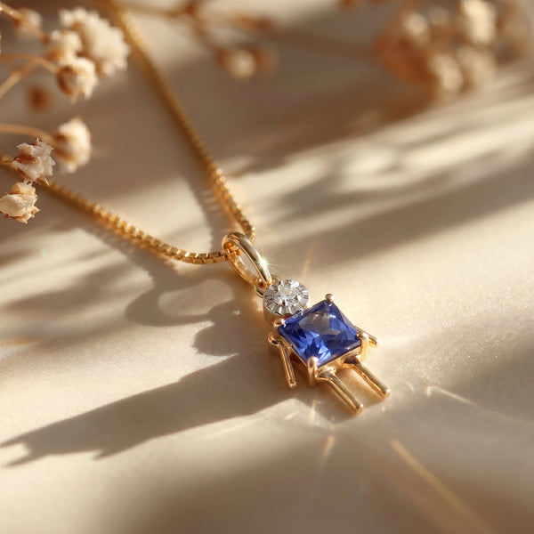 18KT Diamond Little Boy Pendant for Kids