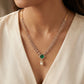 18Kt Yellow Gold Party Wear Diamond Necklace For Women