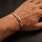 18Kt Yellow Gold Greek Key Bangle Bracelet for Men