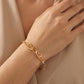 18Kt Yellow Gold Ribbon Bow Bangle Bracelet for Women