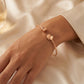 18Kt Rose Gold Open Cuff Bangle for Women