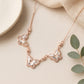 18KT Rose Gold Butterfly Necklace for Women