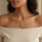 18KT Rose Gold Diamond Colour Stone Pendant