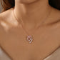 18KT Rose Gold Diamond Trefoil Pendant