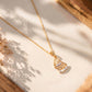 18KT Gold Diamond Fan Pendant for Women