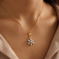 18KT Gold Diamond Flower Pendant for Women