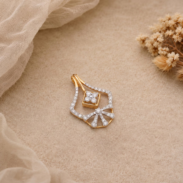 18KT Gold Diamond Chandelier Pendant for Women