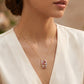 18KT Yellow Gold Diamond Colour Stone Pendant Chain
