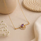18KT Yellow Gold Diamond Chain Pendant For Women