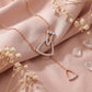 18KT Rose Gold Diamond Chain Necklace For Women