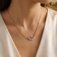18KT Rose Gold Diamond Wave Chain for Women