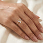 18KT Yellow Gold Diamond Paisley Ring for Women