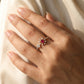 18KT Gold Diamond Cluster Ring For Women