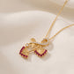 18KT Gold Diamond Flower Pendant Chain for Women