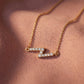18KT Gold Diamond Lightning Bolt Pendant Chain