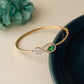 18KT Gold Diamond Color Stone Bracelet for Women