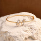 18KT Gold Diamond Floral Bracelet for Women