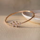 18Kt Gold Diamond Marquise Bangle Bracelet