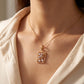 18Kt Gold Diamond Rectangle Frame Pendant