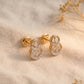 18KT Gold Diamond Drop Earrings for Women