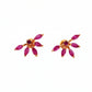 Ruby Red Marquise Crystal 18KT Gold Stud Earrings