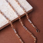Bamboo 18kt Dual Tone Barrel Link Chain for Men