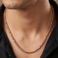 Bamboo 18kt Dual Tone Barrel Link Chain for Men
