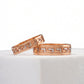 Saath Greek Key 18kt Rose Gold Couple Bands
