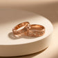 Saath Greek Key 18kt Rose Gold Couple Bands