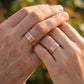 Saath Greek Key 18kt Rose Gold Couple Bands