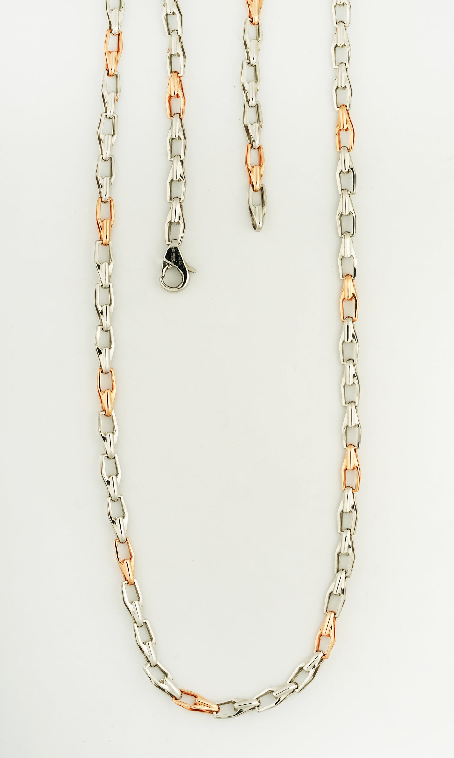 Forge Platinum & Rose Gold Link Chain for Men