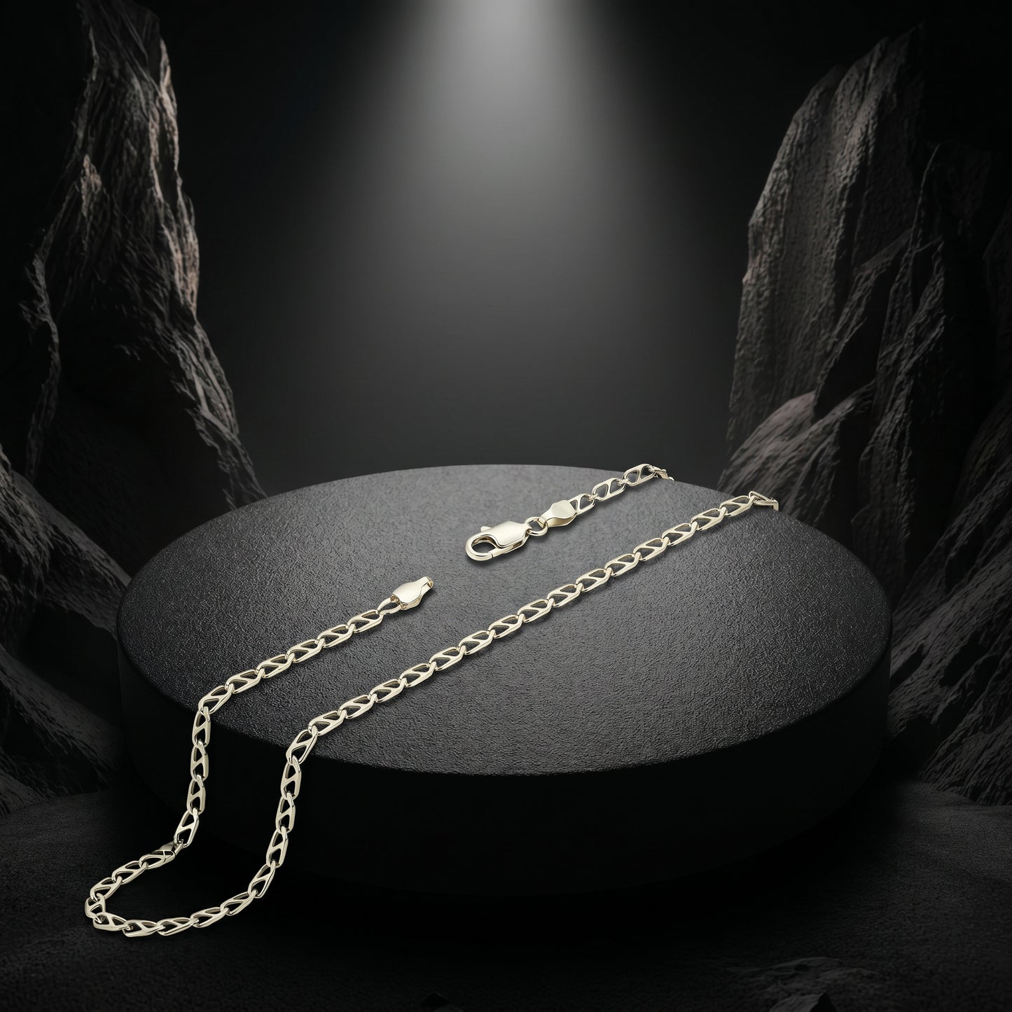 Platinum Flat Link Daily Wear Chain for Men