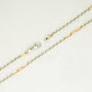 Stride Platinum & Rose Gold Cable Chain for Men