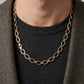 Nexus 18kt Dual Tone Oval Link Daily Wear Chain for Men