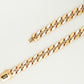 18kt Two-Tone Cuban Link Bracelet for Men
