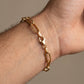 Linko 18kt Yellow Gold Box Link Bracelet for Men