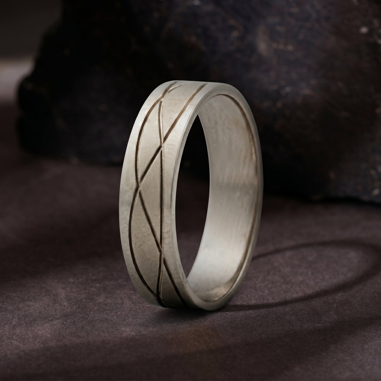 Viro  Platinum Daily Wear Ring for Men